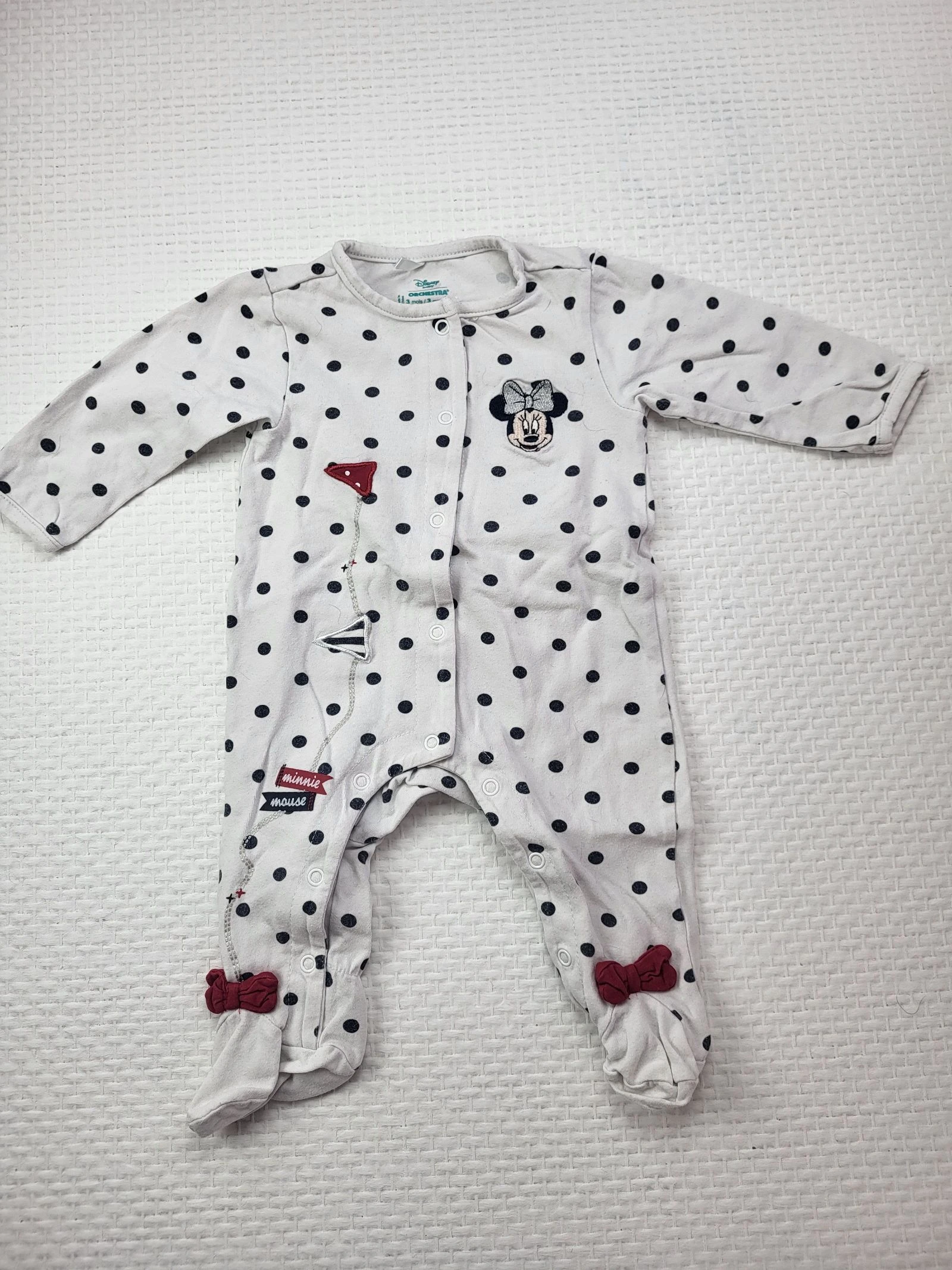 Pyjama leger a pois Minnie Mouse Orchestra Disney – 3 mois (60 cm)